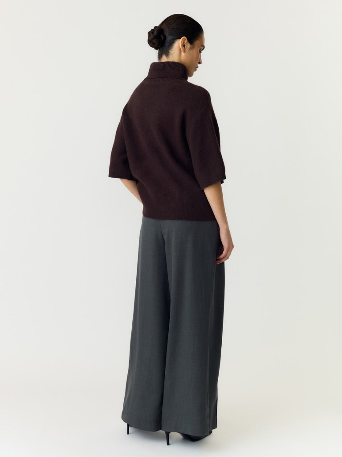 YAS EMILA Pull col roulé en laine — vue 11