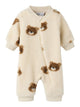 NBMORLAJ Combinaison bébé en teddy à oursons — name it — Birch — vue de face | Appart 17 Bruxelles