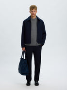 SLMPHILIP Veste en laine recyclée — Sky Captain — vue 5