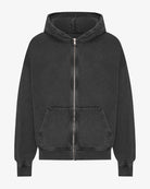 Colorful Standard Organic Oversized Zip Hood Sweat zippé à capuche — Colorful Standard — Faded Black — packshot 6 | Appart 17 Bruxelles