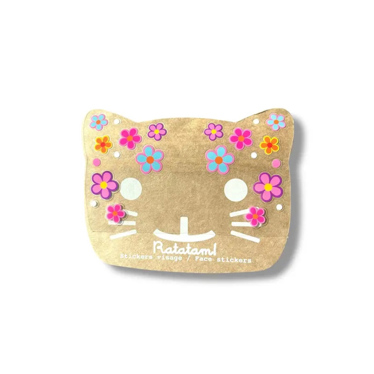 Stickers visage pailletés — Ratatam Kids — Fleurs multicolores — packshot | Appart 17 Bruxelles