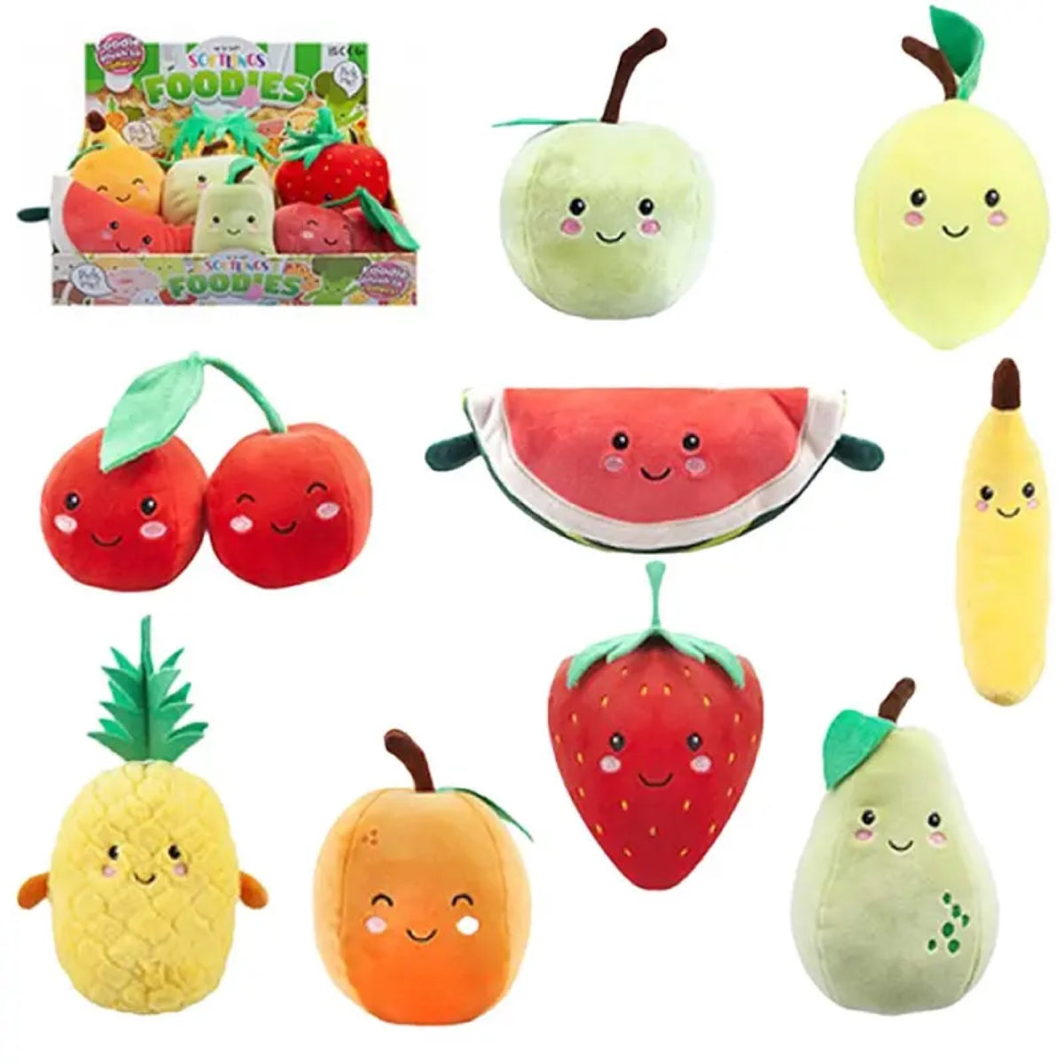 Peluche Softlings ultra-douce, fruits ou outils — OBILO — Ananas — packshot | Appart 17 Bruxelles