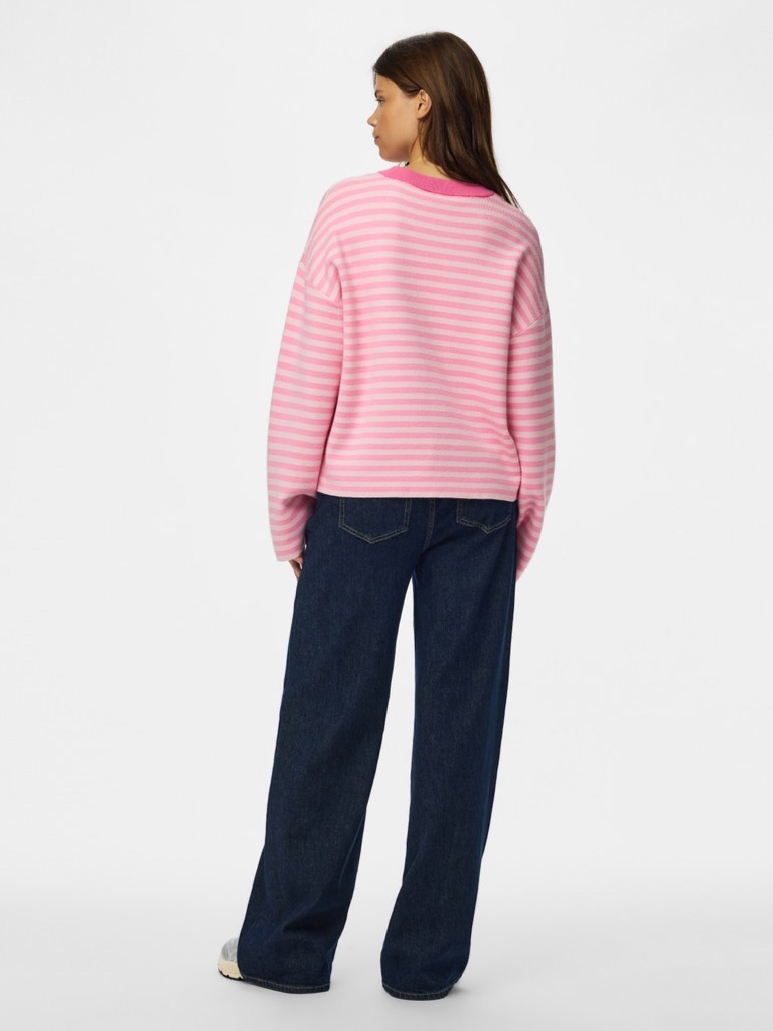 Pieces JASSY Pull en maille rayée col rond — vue 2