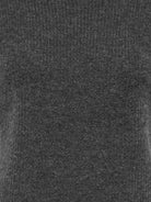 JDYELNE Pull manches courtes col rond en maille douce — JDY — Dark Grey Melange — détail maille 3 | Appart 17 Bruxelles