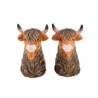 Salière et poivrière Têtes de vache Highland — Sass & Belle Europe — Marron — packshot | Appart 17 Bruxelles