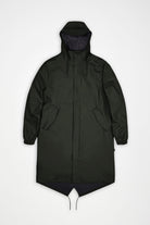 Fishtail Parka W3 — Rains — Green — packshot | Appart 17 Bruxelles