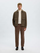 SLM190-REG Pantalon en velours côtelé — Chocolate Chip — vue 6