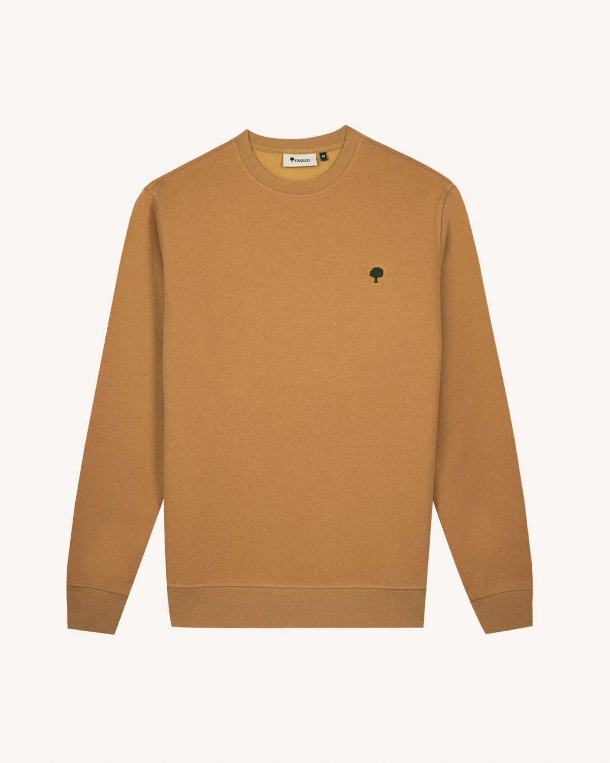 FAGUO DONZY Sweat col rond — Camel — vue 2