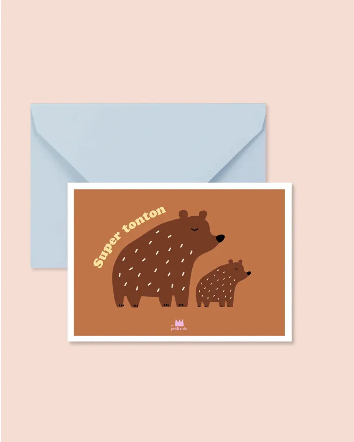 Carte famille illustrée tonton, marraine, papi, mamie — Ma Petite Vie — Super tonton — packshot | Appart 17 Bruxelles