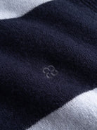 GABworren Polo rayé en laine — Navy Stripe — vue 4