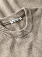 Pull Soufflé col rond en coton bio — Gris clair chiné — vue 3