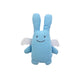 Doudou Ange Lapin avec hochet 20 cm — Trousselier — Bleu ciel — packshot de face | Appart 17 Bruxelles