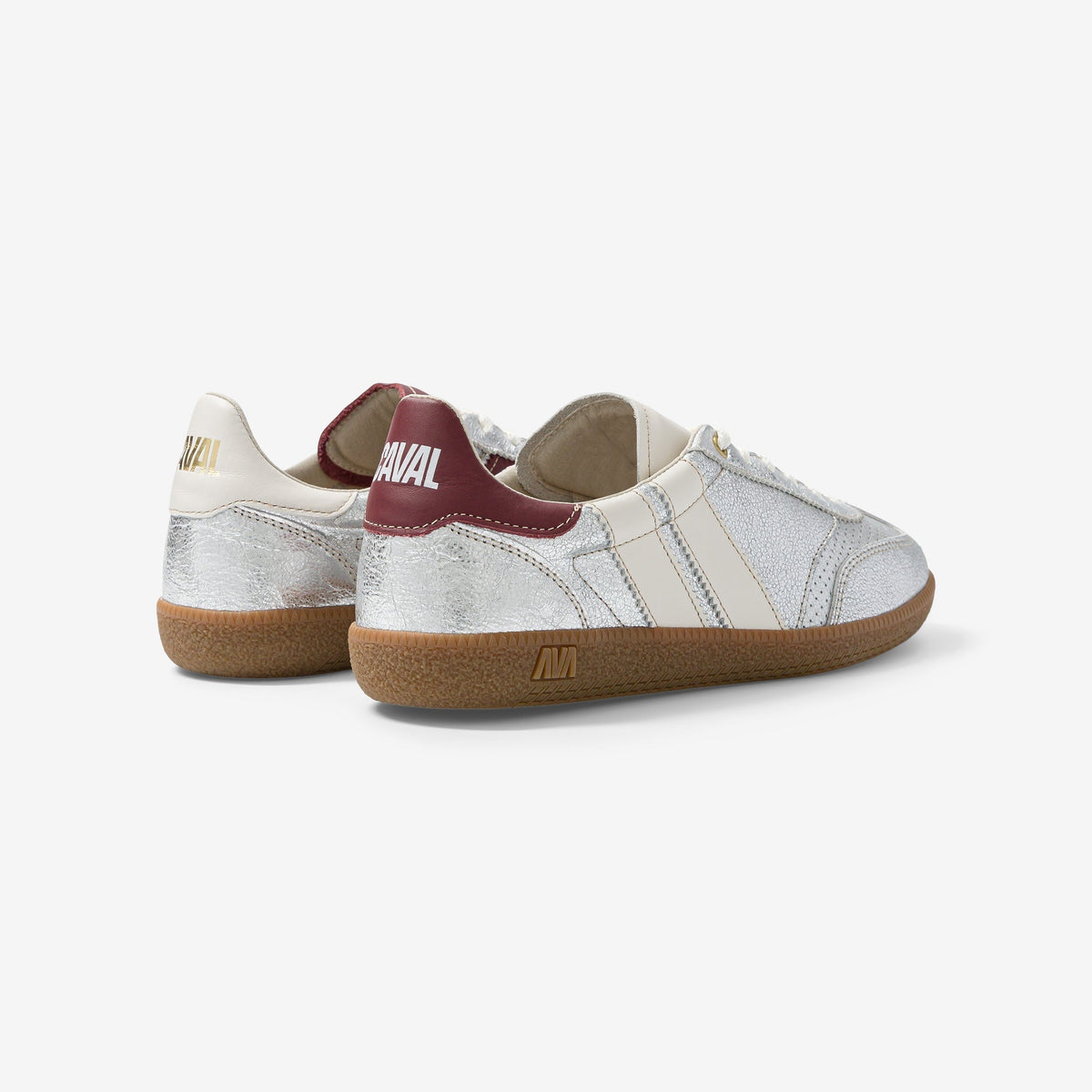 CAVAL Pulse Frost Light Baskets asymétriques en cuir blanc et argent — CAVAL — Frost Light — vue de dos 3 | Appart 17 Bruxelles