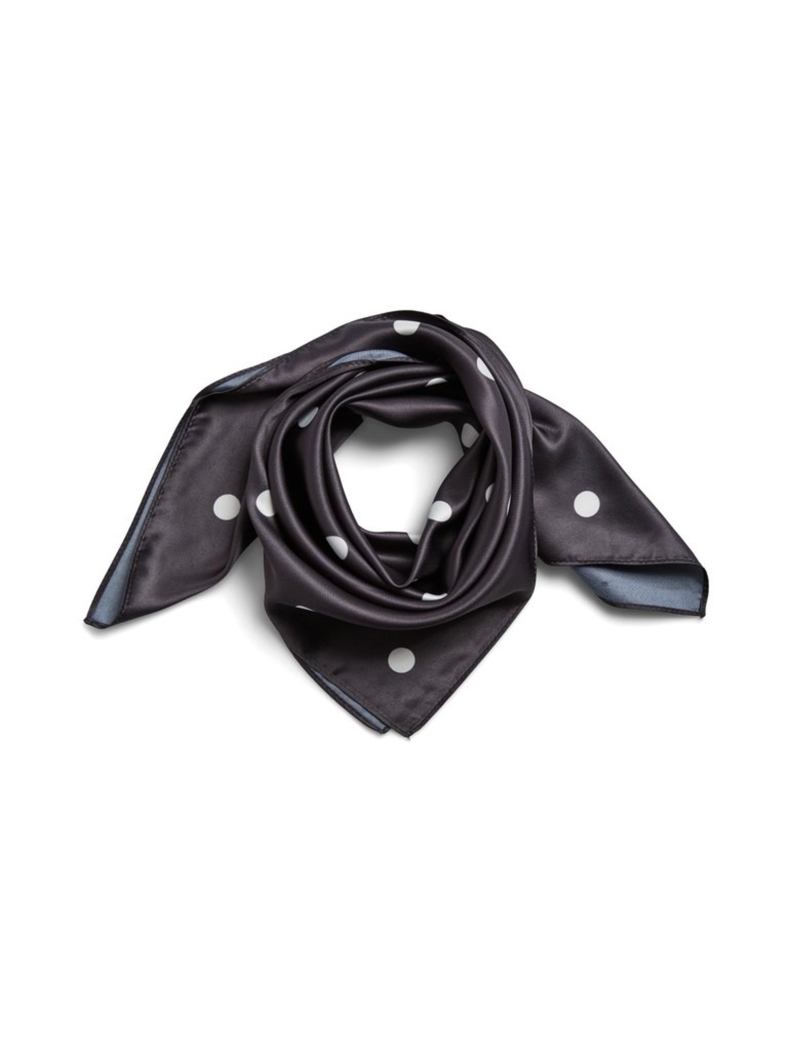 PCDONNIE Foulard carré à pois — Pieces — Black Polka Dots — packshot, foulard drapé | Appart 17 Bruxelles