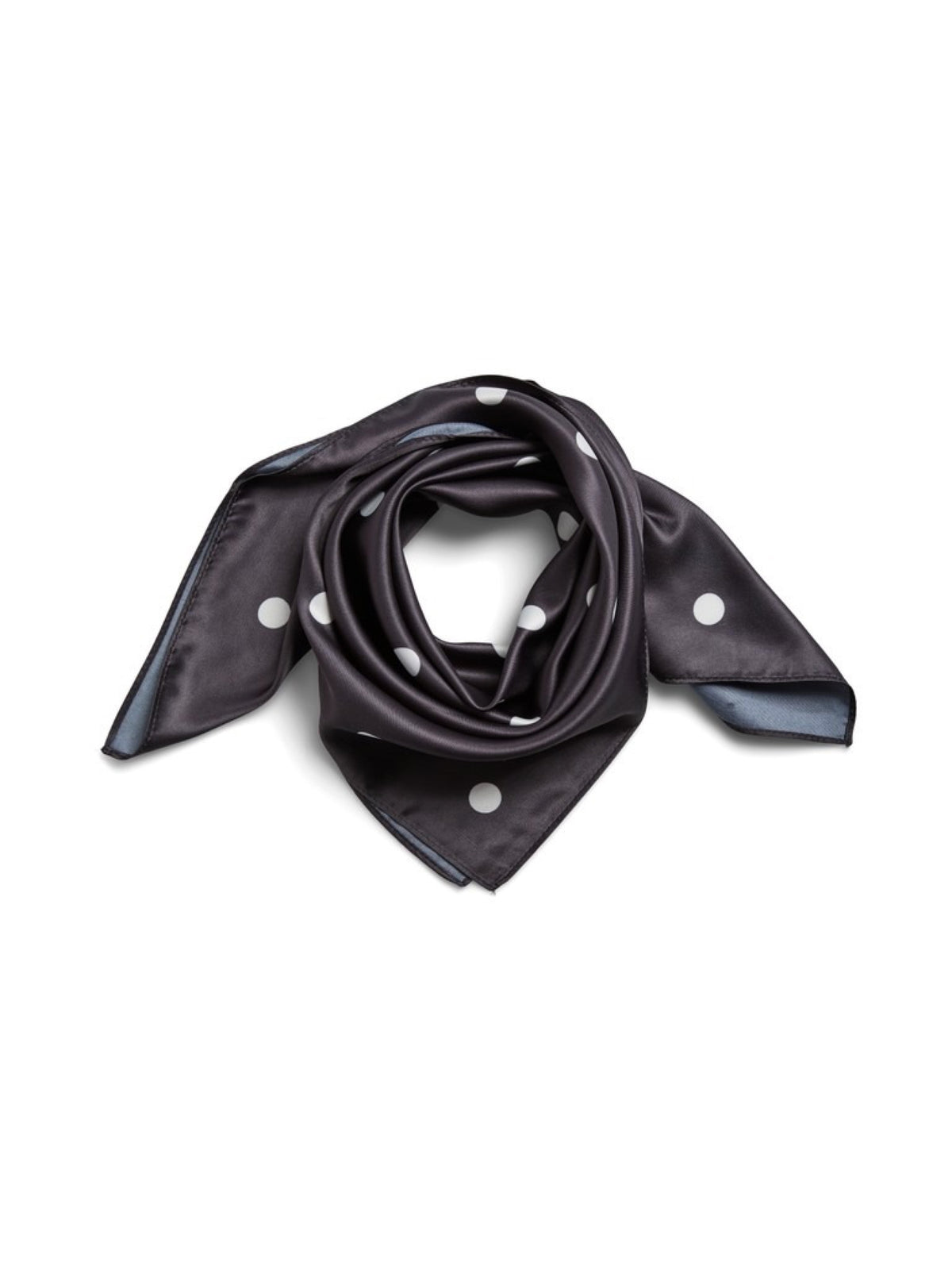 PCDONNIE Foulard carré à pois — Pieces — Black Polka Dots — packshot, foulard drapé | Appart 17 Bruxelles