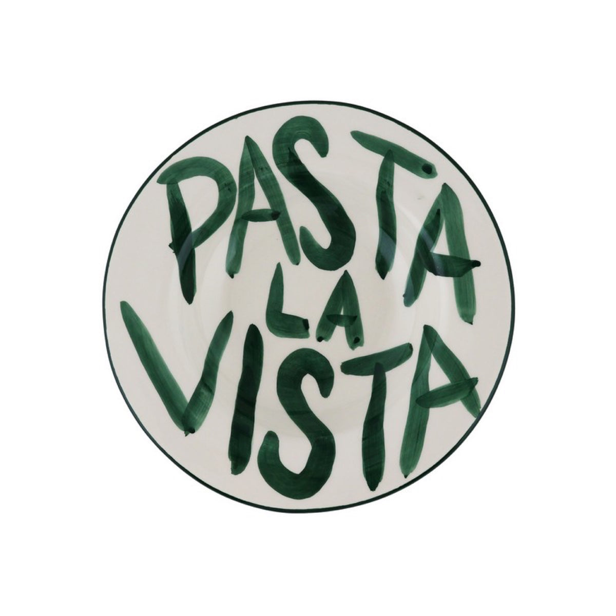 Assiette à pâtes « Pasta la Vista » — ATELIER PISTACHE — Pasta la Vista — packshot | Appart 17 Bruxelles