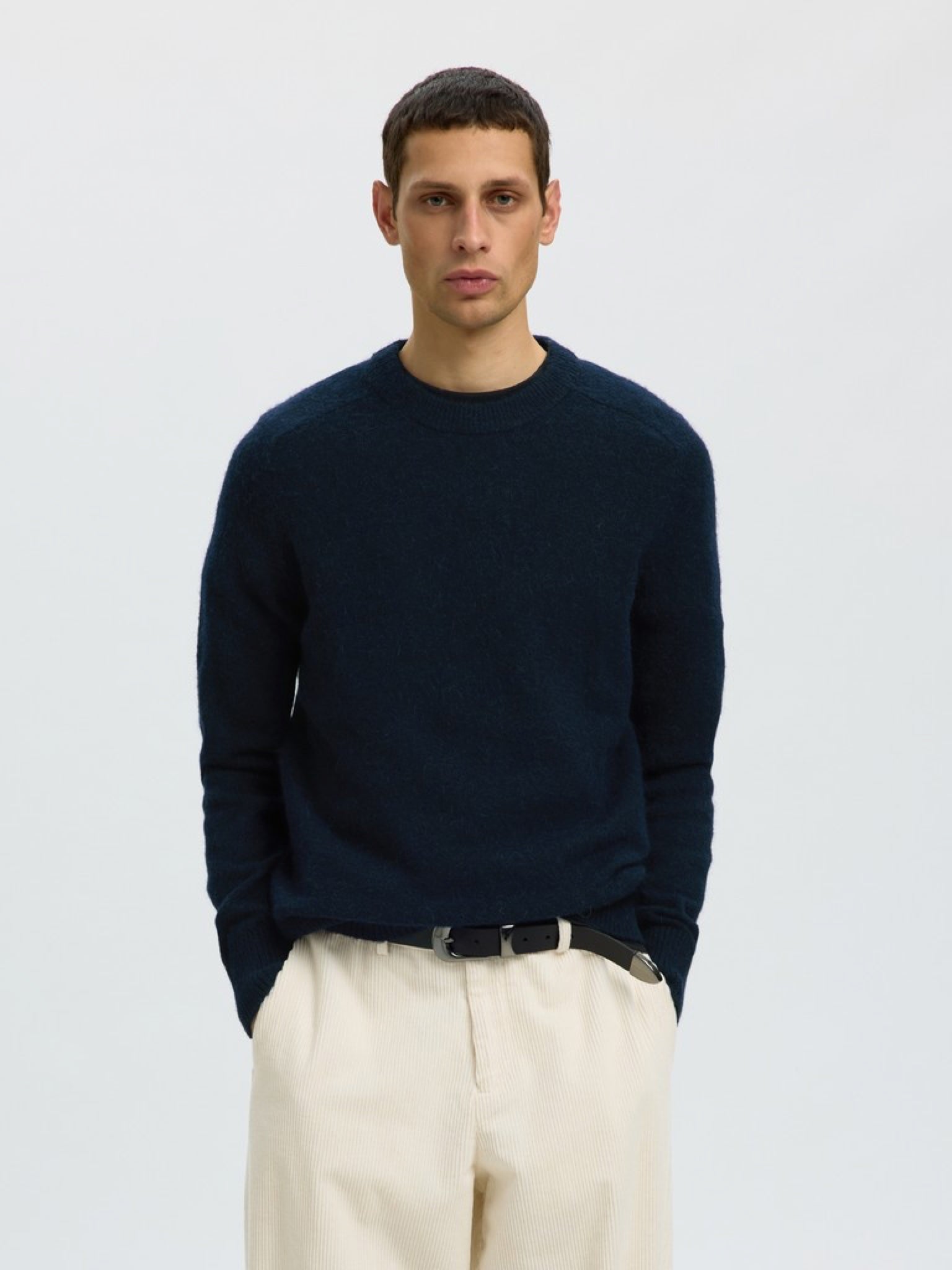 SLMRAI Pull col rond — Sky Captain — vue 6