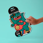 Carnet multi-activités à stickers, dès 4 ans — OMY — Dinos — packshot | Appart 17 Bruxelles