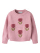 NMFOLGI Pull à tulipes fille — name it — Lilas — vue de face | Appart 17 Bruxelles