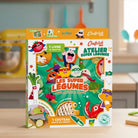 Coffret Les Super Légumes avec couteau enfant — Chefclub Kids — Les Super Légumes — packshot | Appart 17 Bruxelles
