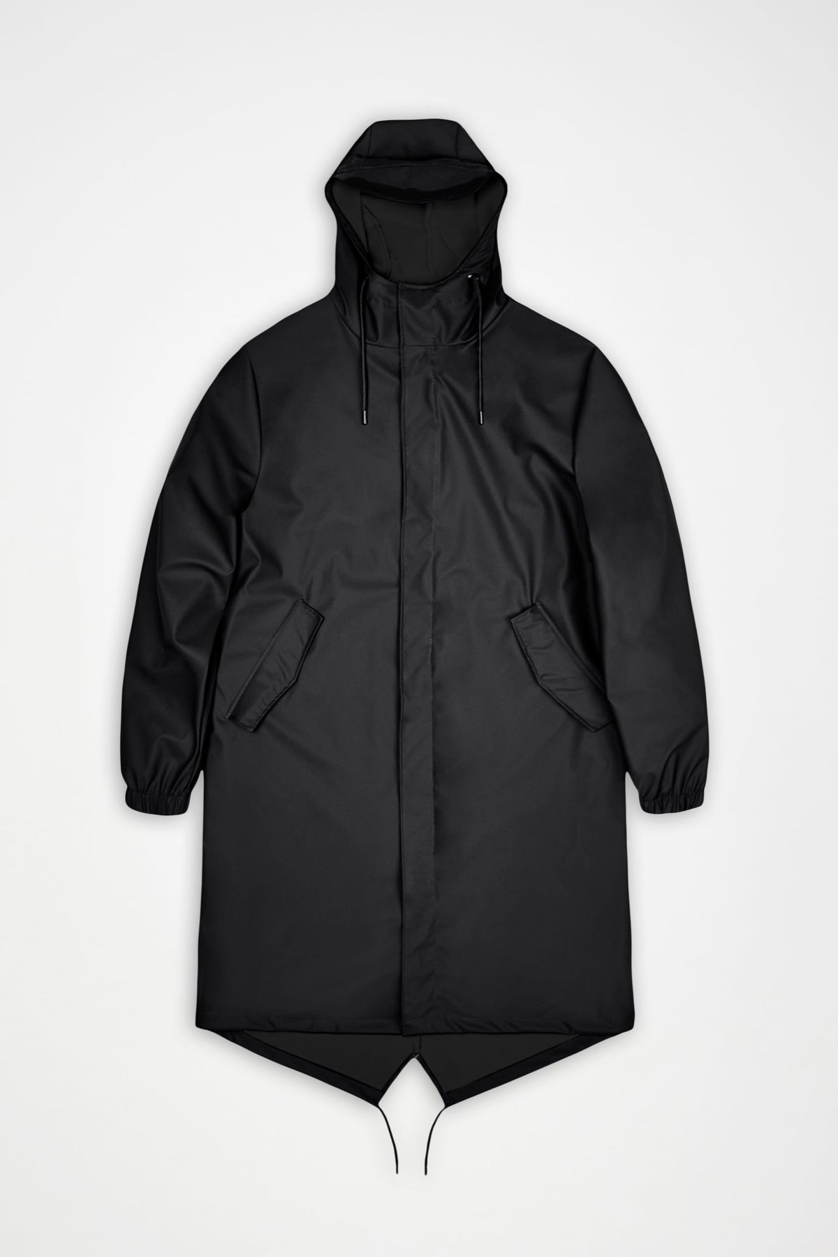 Fishtail Parka W3 — Rains — Black — packshot | Appart 17 Bruxelles