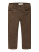 NMMRYANSOMBA Pantalon en velours côtelé garçon — Lil' Atelier — Teak — vue de face | Appart 17 Bruxelles