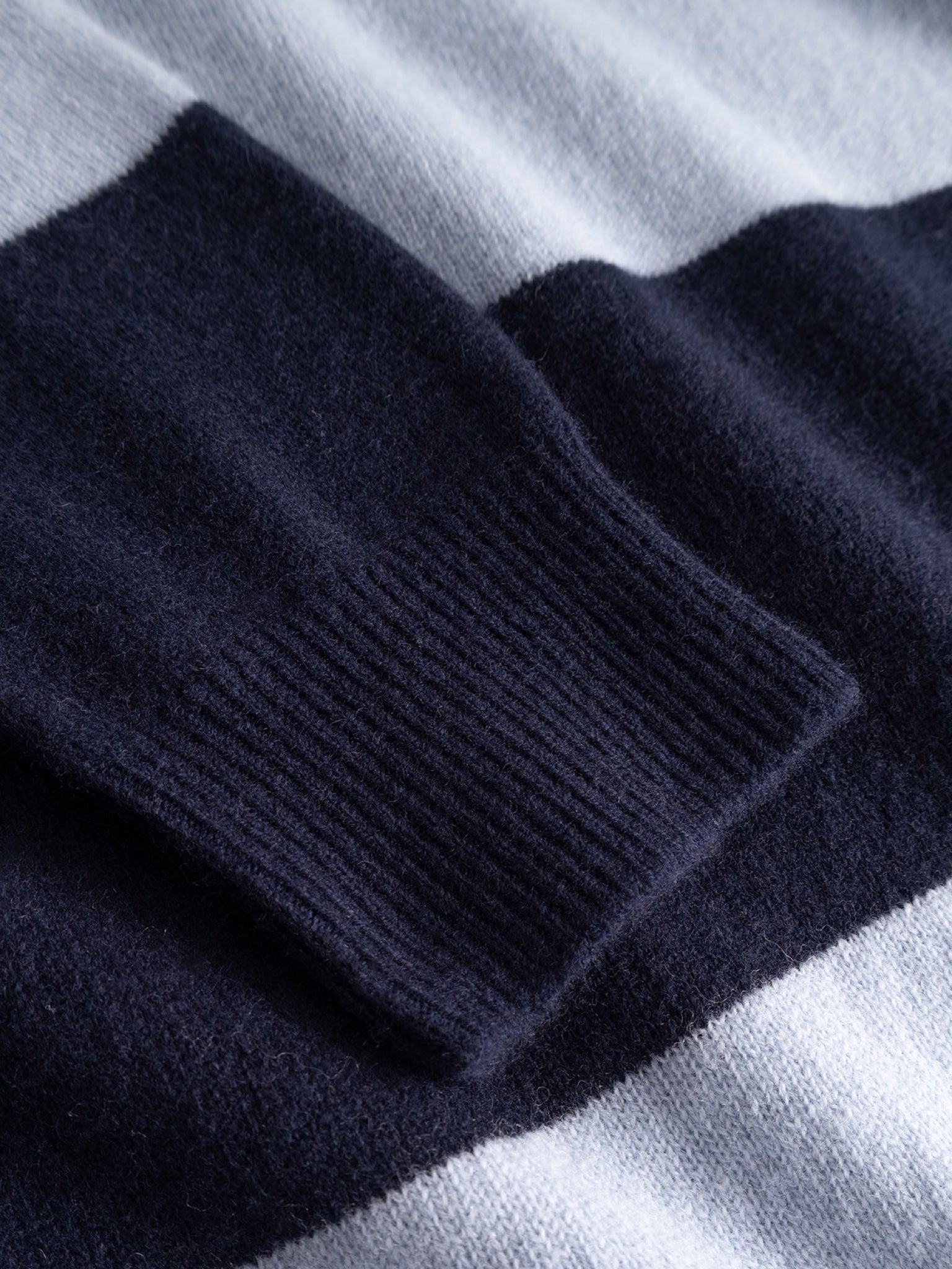 GABworren Polo rayé en laine — Navy Stripe — vue 5