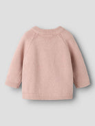 NBNLAGUNA Gilet cache-cœur en maille bébé — Lil' Atelier — Adobe Rose — autre vue 3 | Appart 17 Bruxelles