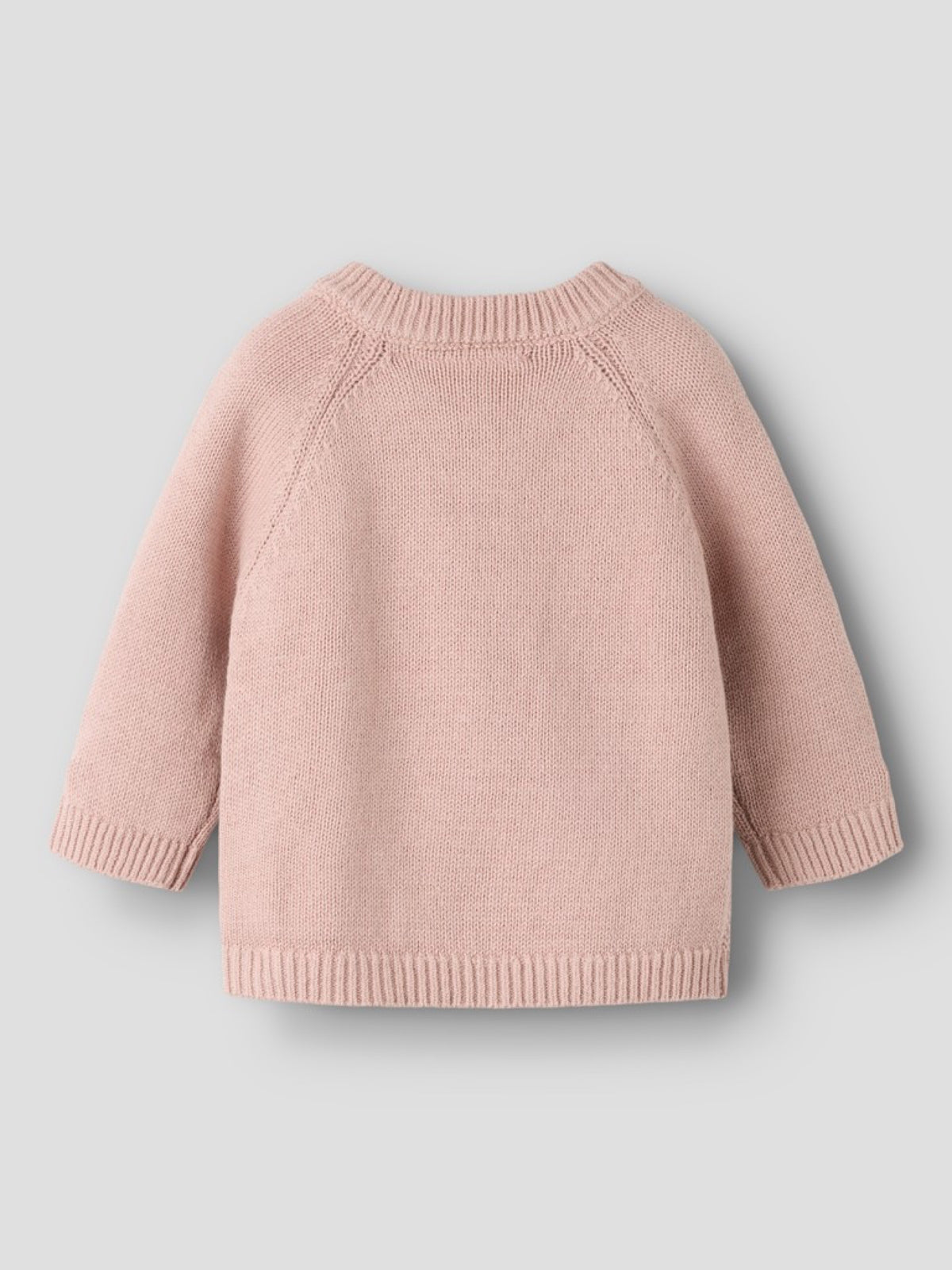 NBNLAGUNA Gilet cache-cœur en maille bébé — Lil' Atelier — Adobe Rose — autre vue 3 | Appart 17 Bruxelles
