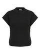JDYELNE Pull manches courtes col rond en maille douce — JDY — Black — packshot | Appart 17 Bruxelles