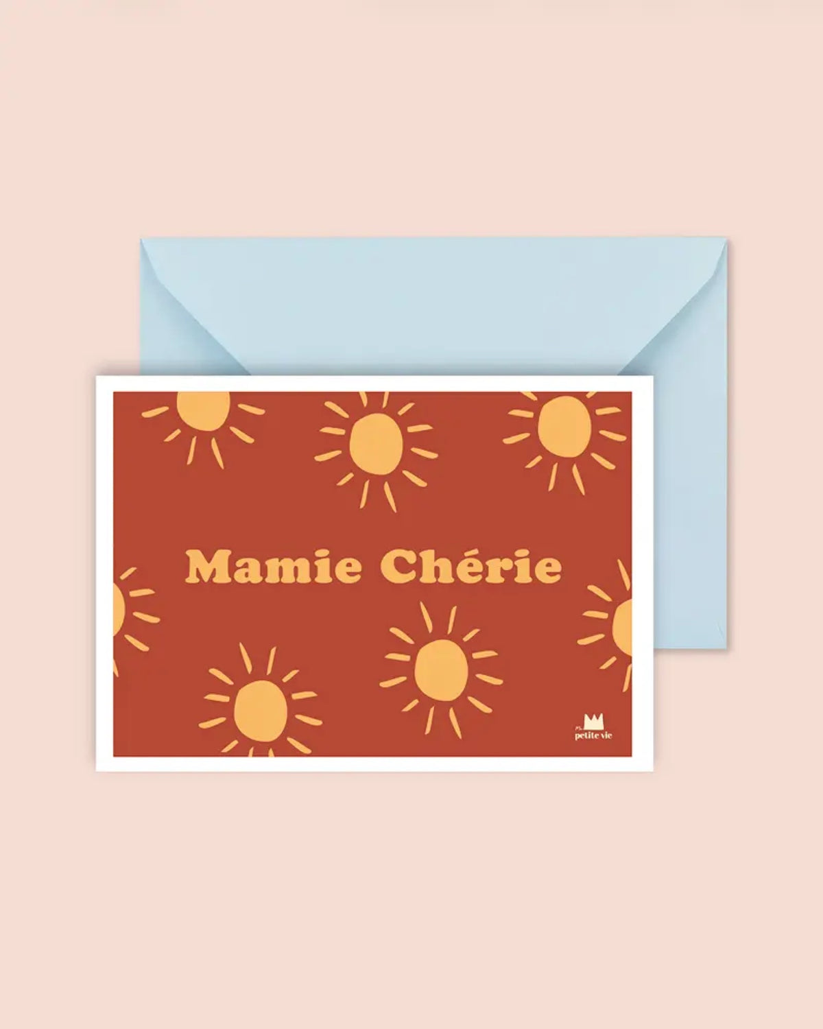 Carte famille illustrée tonton, marraine, papi, mamie — Ma Petite Vie — Mamie chérie — packshot | Appart 17 Bruxelles