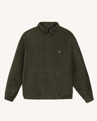 AMBOISE Sweat zippé col montant — Vert olive foncé — vue 2