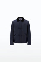 Flotte CARNOT Veste imperméable à brandebourgs — Flotte — Indigo — packshot 7 | Appart 17 Bruxelles