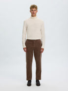 SLM190-REG Pantalon en velours côtelé — Chocolate Chip — vue 4