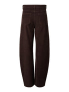 PCAIA Pantalon barrel en velours côtelé, taille mi-haute — Pieces — Ganache — packshot, vue de dos 2 | Appart 17 Bruxelles