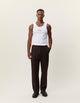Casual Track Pants Pantalon de survêtement — Les Deux — Delicioso Brown — porté, en pied | Appart 17 Bruxelles