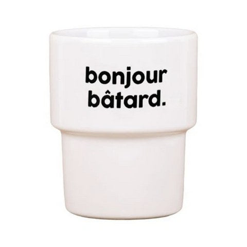 Gobelet « Bonjour batard » — Félicie Aussi — Bonjour batard — photo produit | Appart 17 Bruxelles