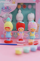 Kit de peinture Dolly Collection, 3 figurines à décorer — mako moulages — Fruit — autre vue 4 | Appart 17 Bruxelles