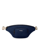 Hindbag Sofia Sac banane XL en coton bio, 2 poches zippées — Hindbag — Navy — packshot 2 | Appart 17 Bruxelles