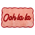Tapis de bain « Ooh La La » festonné — Rose & rouge — Rose & rouge, 50x80 cm | Appart 17