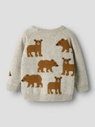 NMMOLA Pull jacquard renards ou ours garçon — name it — Peyote Melange — autre vue 2 | Appart 17 Bruxelles