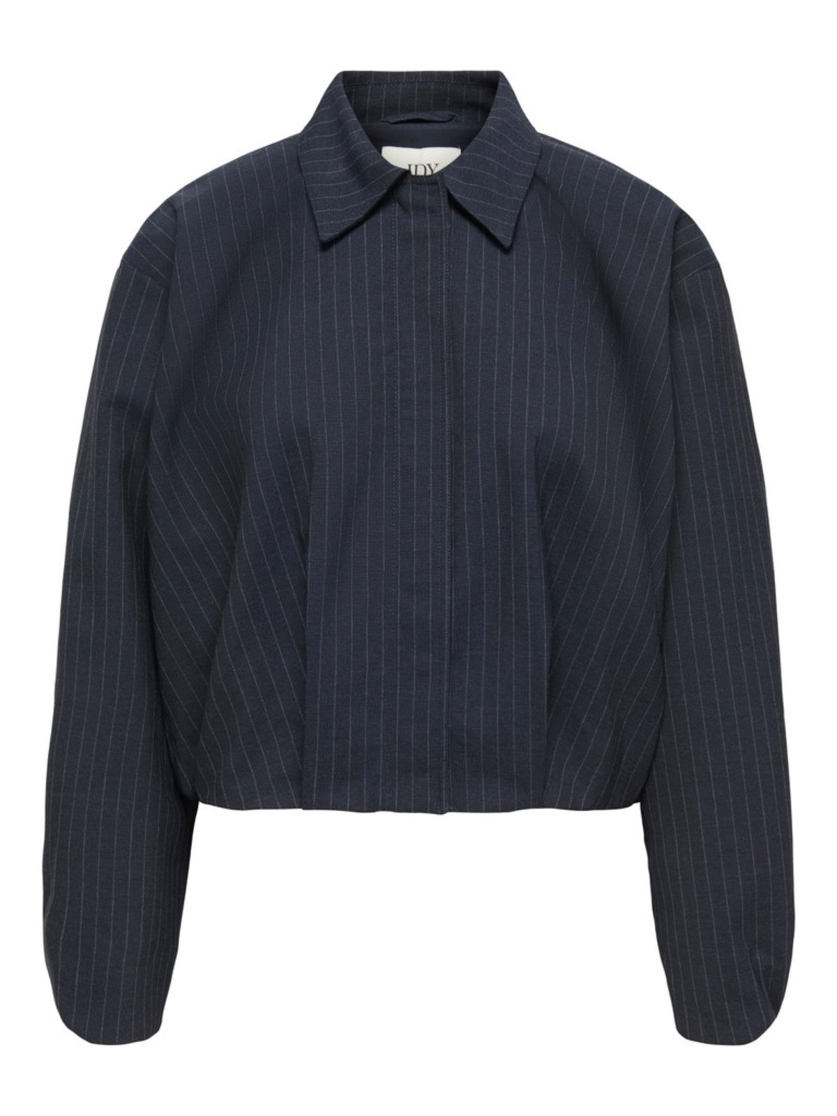 JDYMEGAN Veste-chemise blouson à fines rayures tennis — JDY — Navy Blazer Pinstripe — packshot | Appart 17 Bruxelles