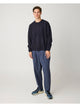Pull Soufflé col rond en coton bio — Night Sky