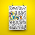 Poster géant à colorier 70 × 100 cm — OMY — ABC — autre vue 2 | Appart 17 Bruxelles