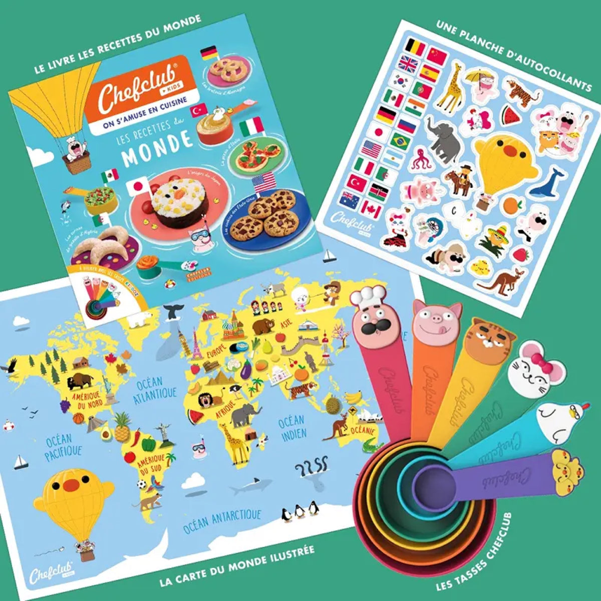 Coffret cuisine enfant livre de recettes — Chefclub Kids — Les recettes du monde — autre vue 4 | Appart 17 Bruxelles