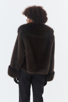 KIM Veste en fausse fourrure — Gris Anthracite — vue 6