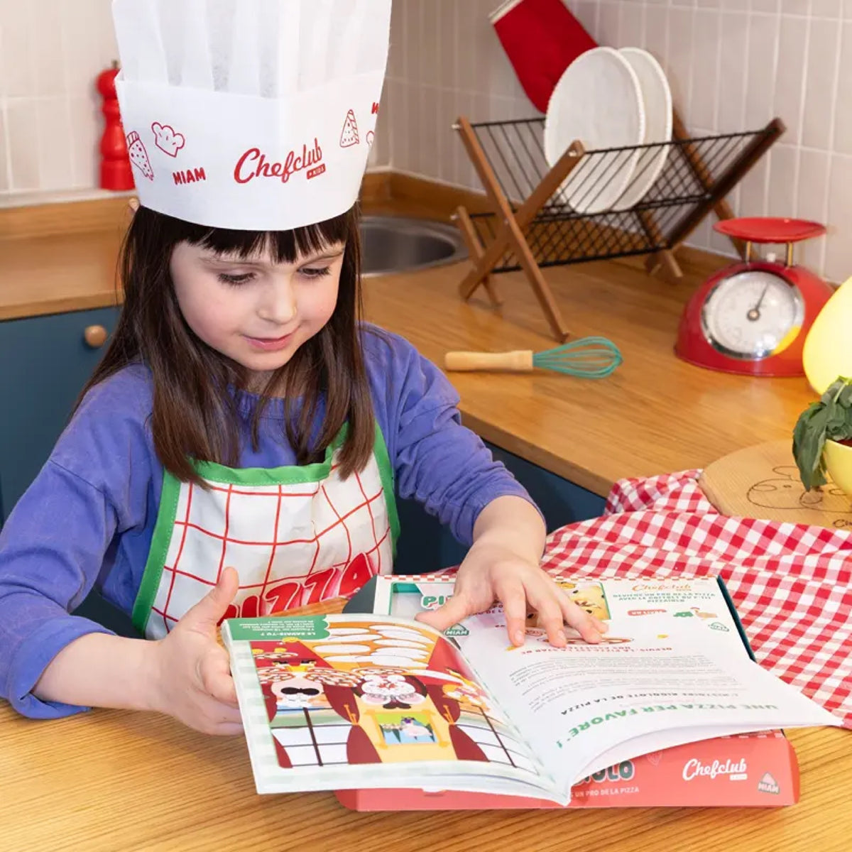 Coffret pizzaïolo avec tablier et toque — Chefclub Kids — Pizzaïolo — autre vue 5 | Appart 17 Bruxelles
