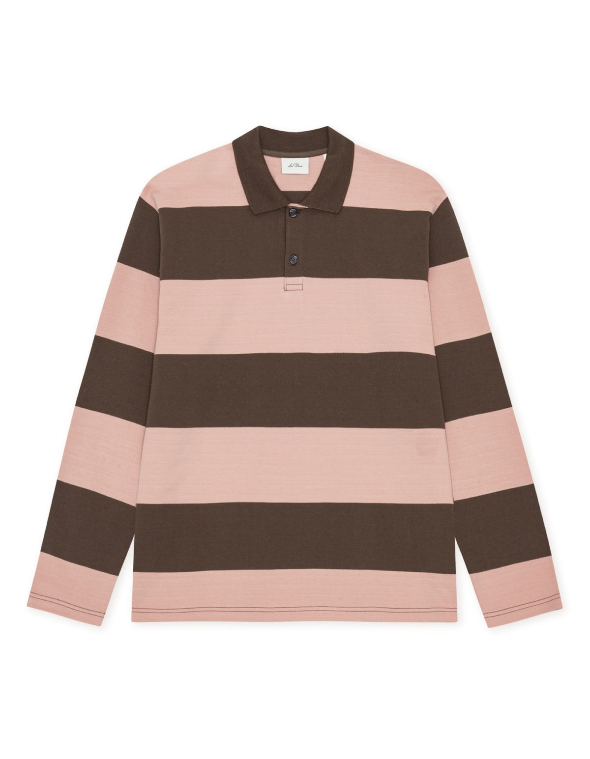 Striped LS Polo à manches longues rayé — Les Deux — Delicioso Brown — packshot 5 | Appart 17 Bruxelles