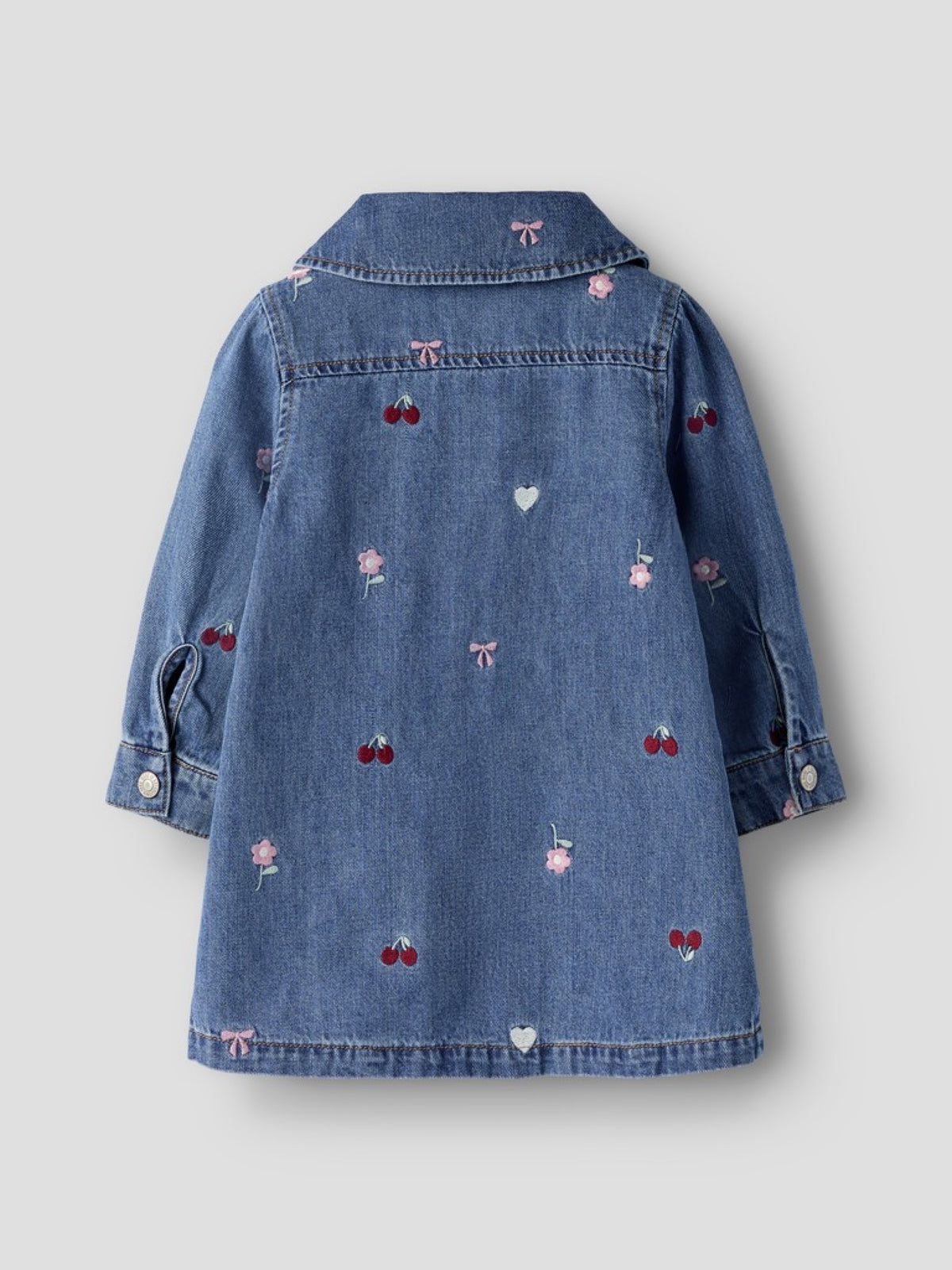 NMFEMILY Robe en jean brodée fille — name it — Medium Blue Denim — autre vue 3 | Appart 17 Bruxelles