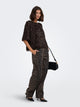 JDYBAY Pantalon barrel léopard taille haute — JDY — Fossil Leo — porté, tenue complète | Appart 17 Bruxelles